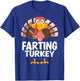 Thanksgiving Farting Turkey Matching Pajama T-Shirt - T-Shirt | Royal