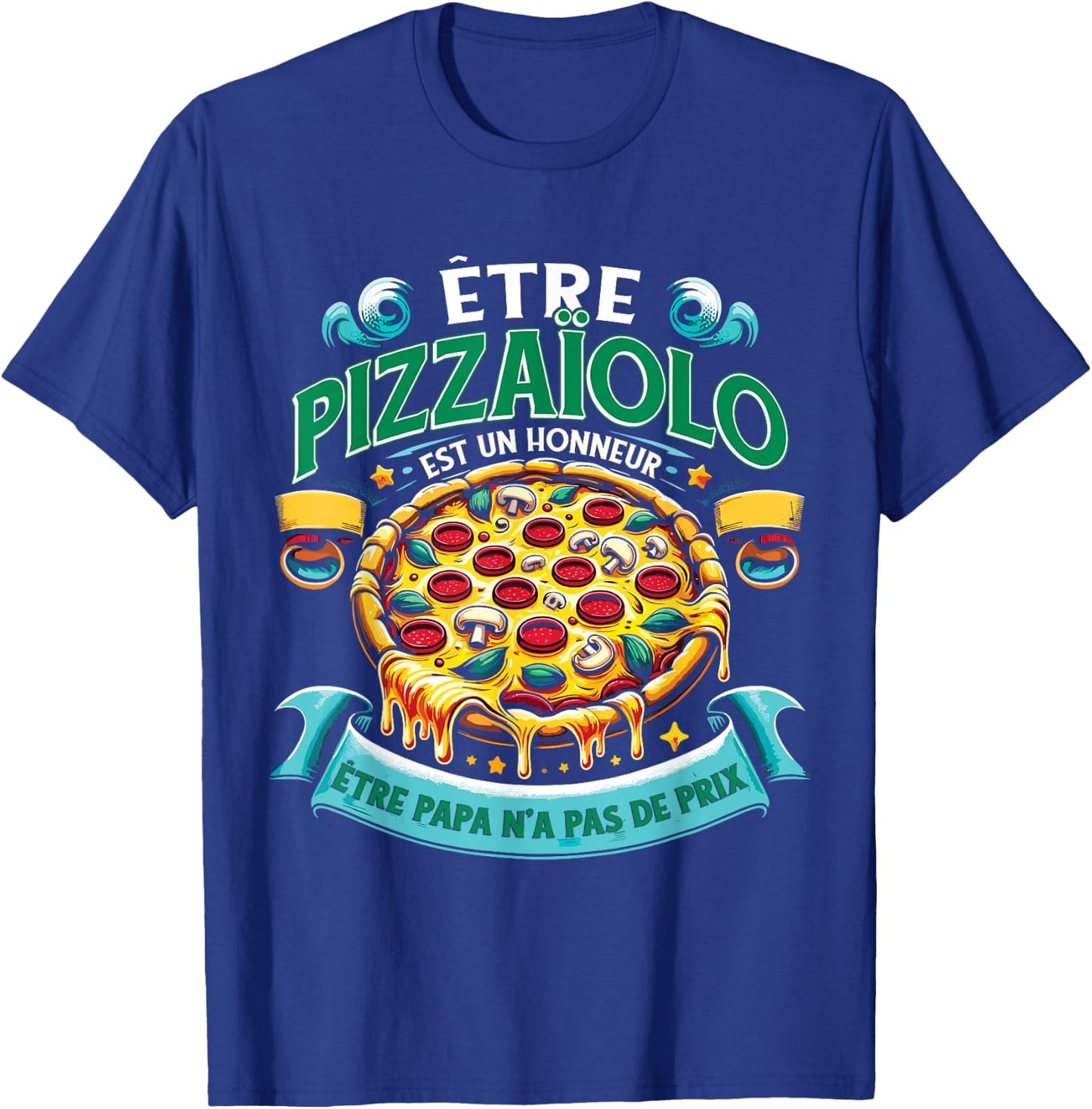 Italian Pizza Maker Pizzeria , Black, S T-Shirt - T-Shirt | Royal