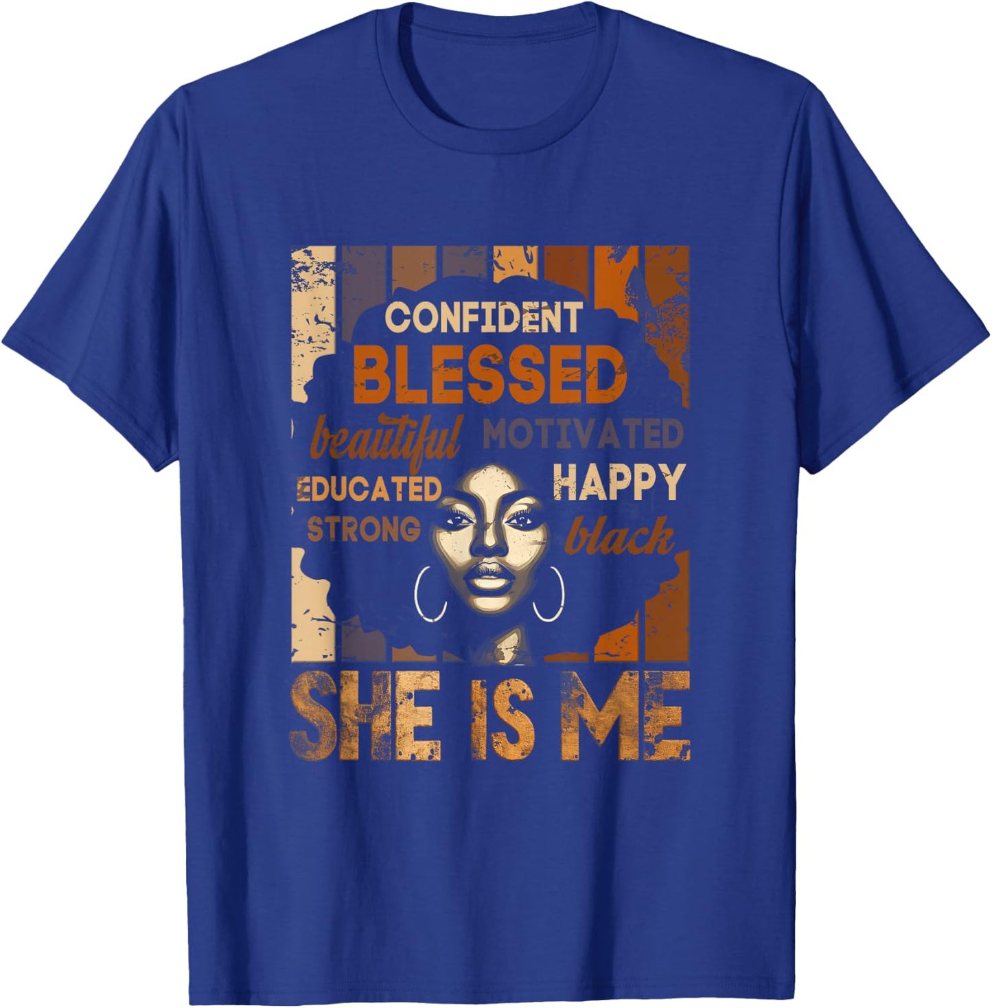 Confident Blessed T-Shirt - T-Shirt | Royal