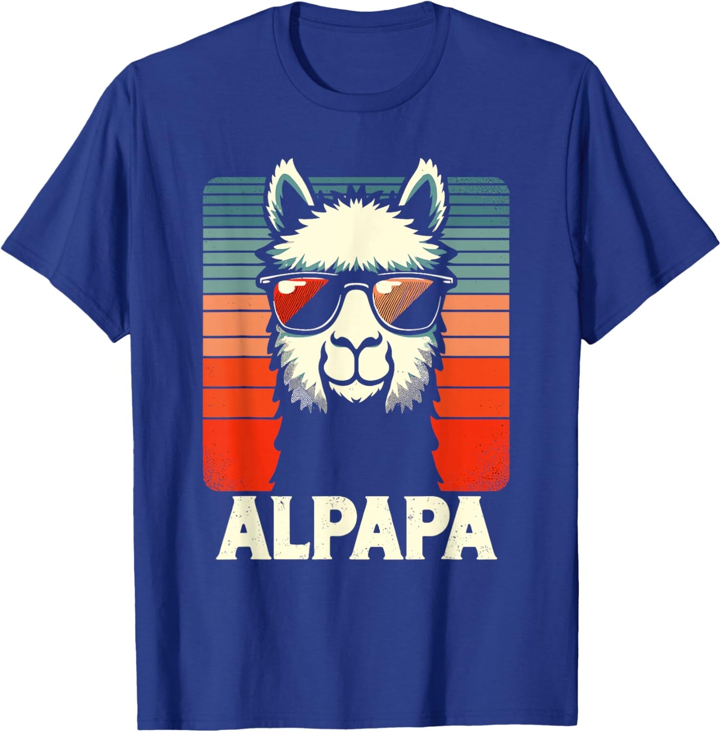 with German Text "Bester Papa Alpapa Alpaka Frischgebackener Papa Vatertag" T-Shirt - T-Shirt | Royal