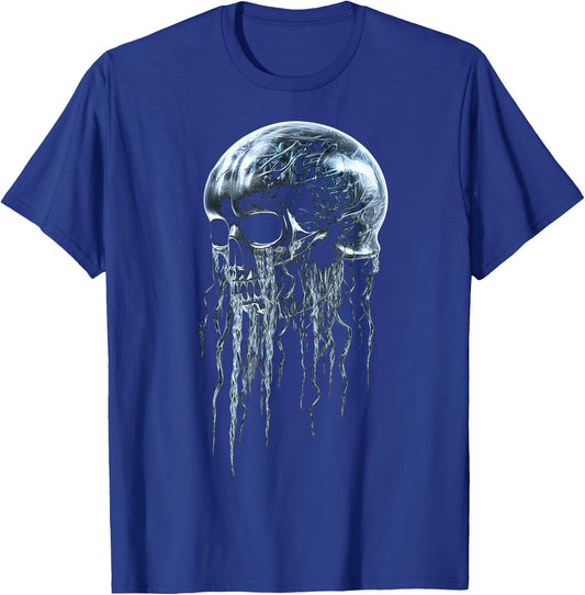 Skull Art Graphic Skull , Black, S T-Shirt - T-Shirt | Royal