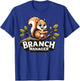 Funny Squirrel Branch Manager T-Shirt - T-Shirt | Royal