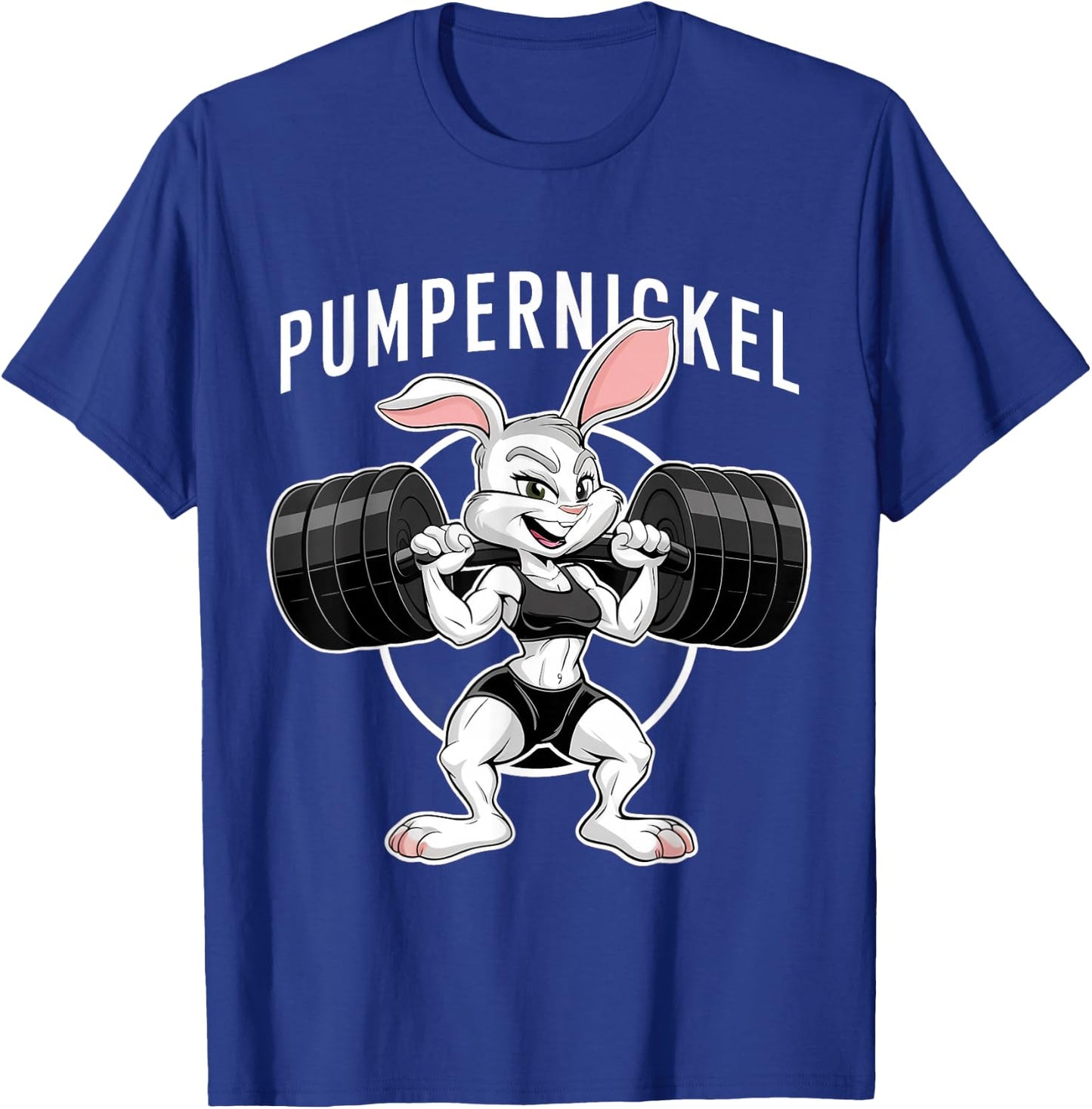 Lustiges Pumpernickel Kaninchen Fitness Sport Bodybuilding Gym T-Shirt - T-Shirt | Royal