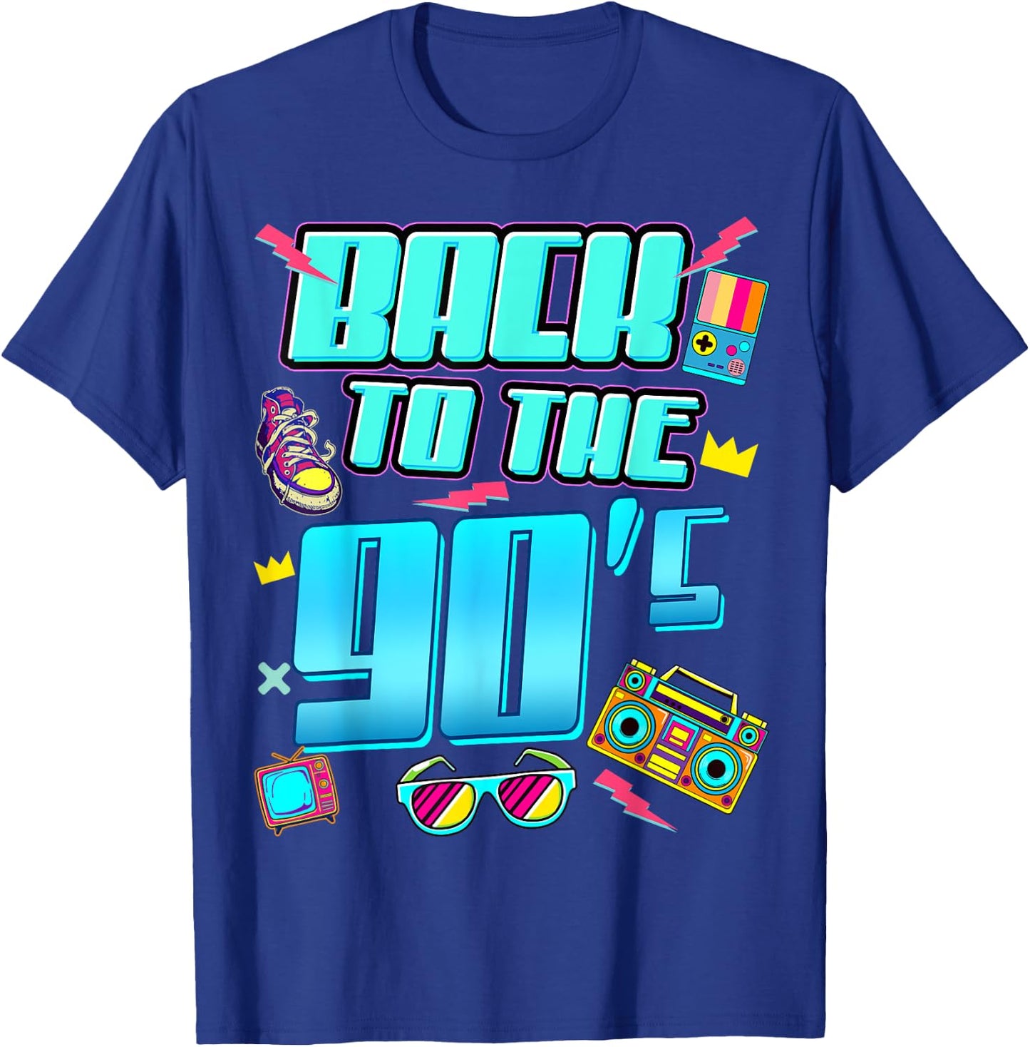 90er Jahre Outfit Damen Herren Back to The 90s Retro Party T-Shirt - T-Shirt | Royal