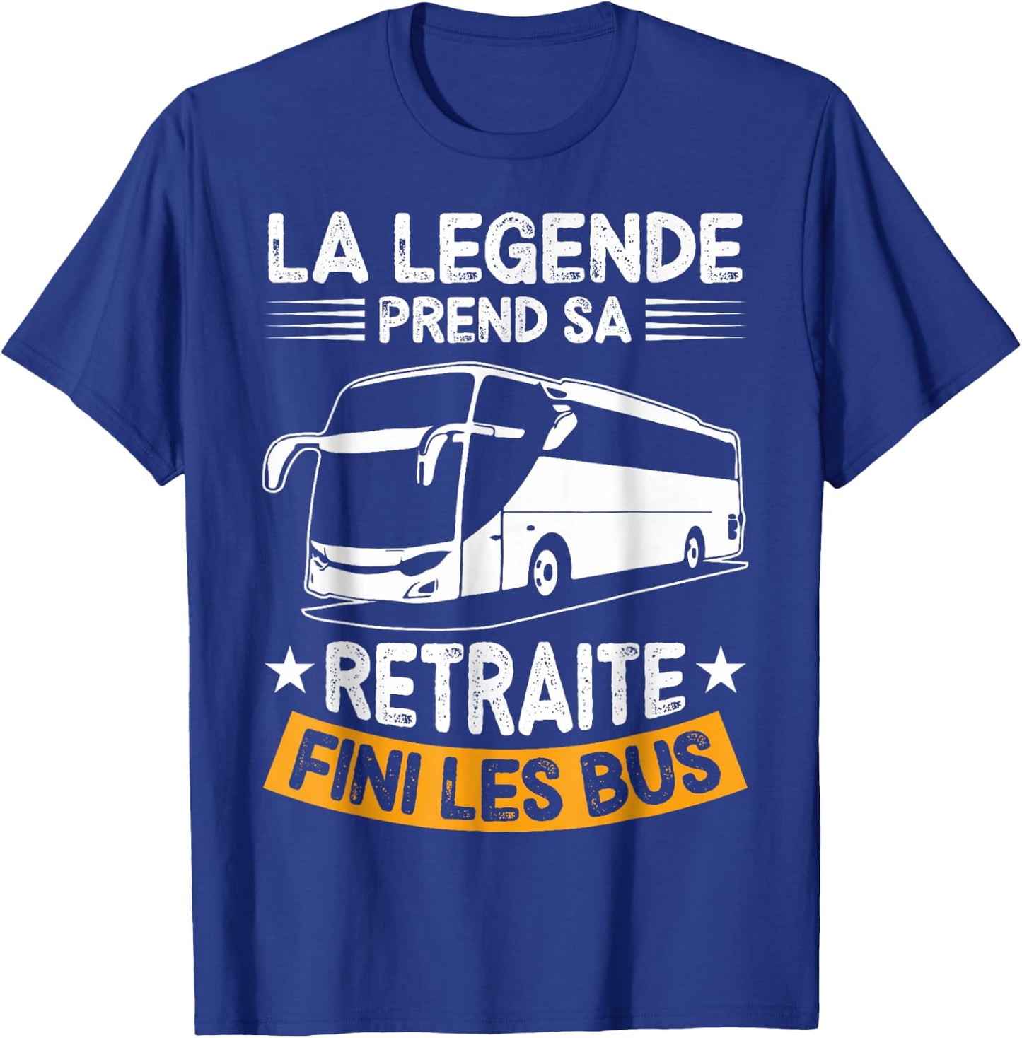 Retired 2024 Legend Retires Gone Buses , Black, S T-Shirt - T-Shirt | Royal