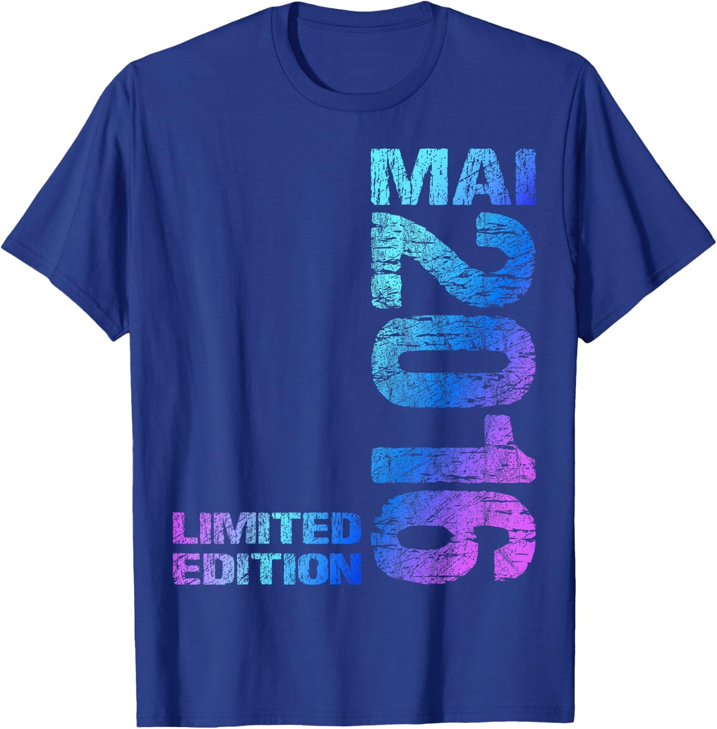 Limited Edition Mai 2016 Junge Mädchen 10. Geburtstag T-Shirt - T-Shirt | Royal