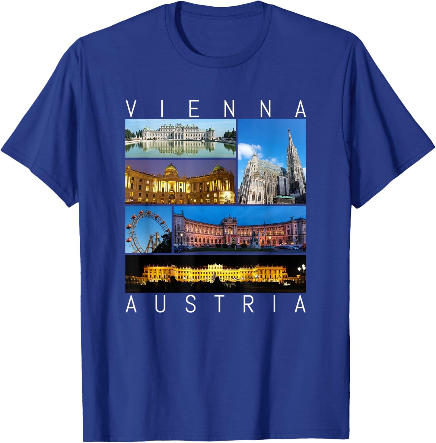 Vienna Austria famous sights gallery Souvenir T-Shirt - T-Shirt | Royal
