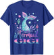 Birthday Mermaid Gigi Matching Family Bday Party T-Shirt - T-Shirt | Royal