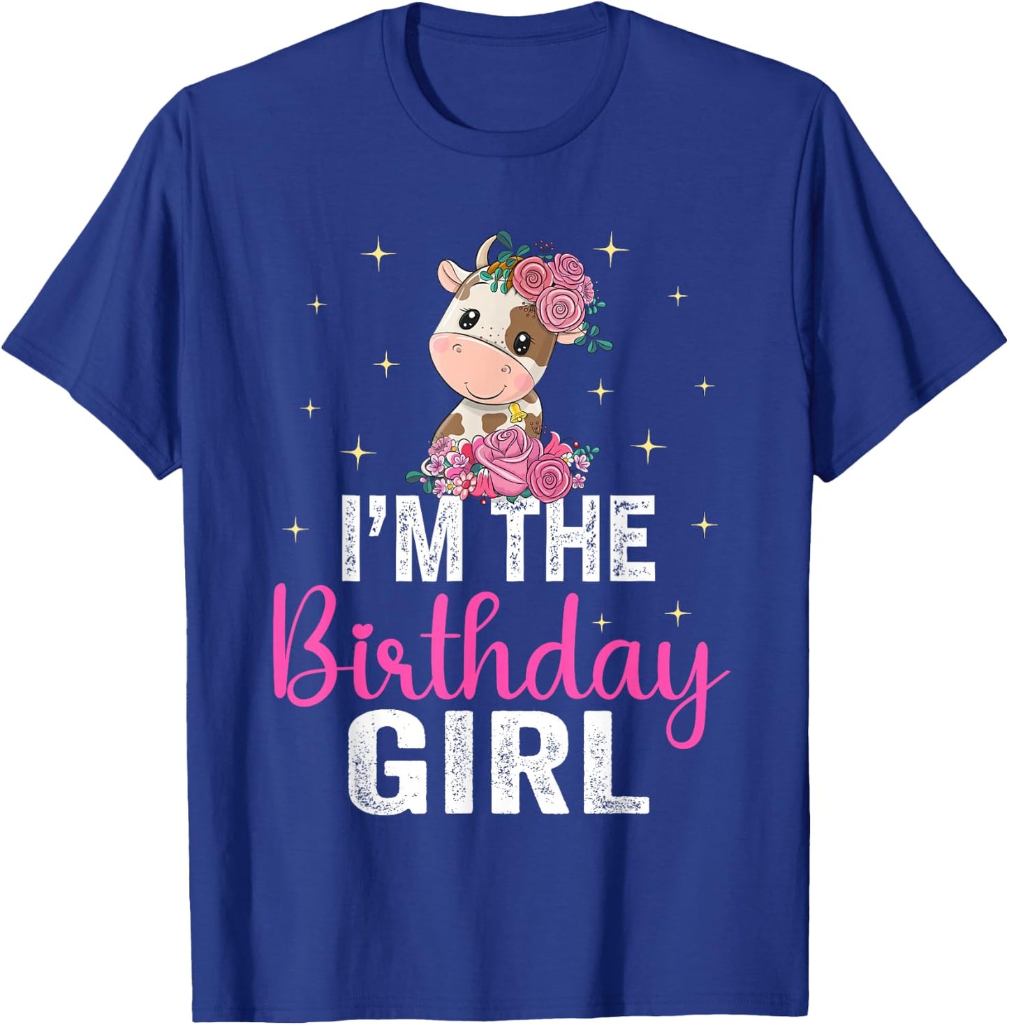 I'm the Birthday Girl Shirt Cow 1St Cow Birthday Girl T-Shirt - T-Shirt | Royal