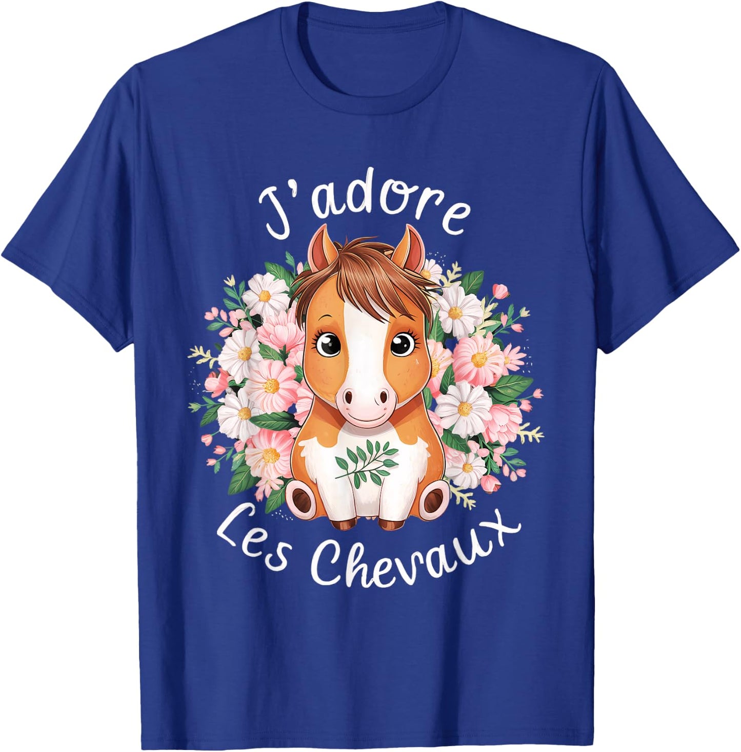 Horse Riding Accessories Girls Kawaii Flowers Rider , Black, S T-Shirt - T-Shirt | Royal