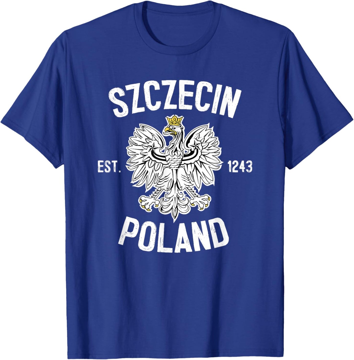 Szczecin Poland Polish Eagle Heritage Pride Dyngus Day T-Shirt - T-Shirt | Royal