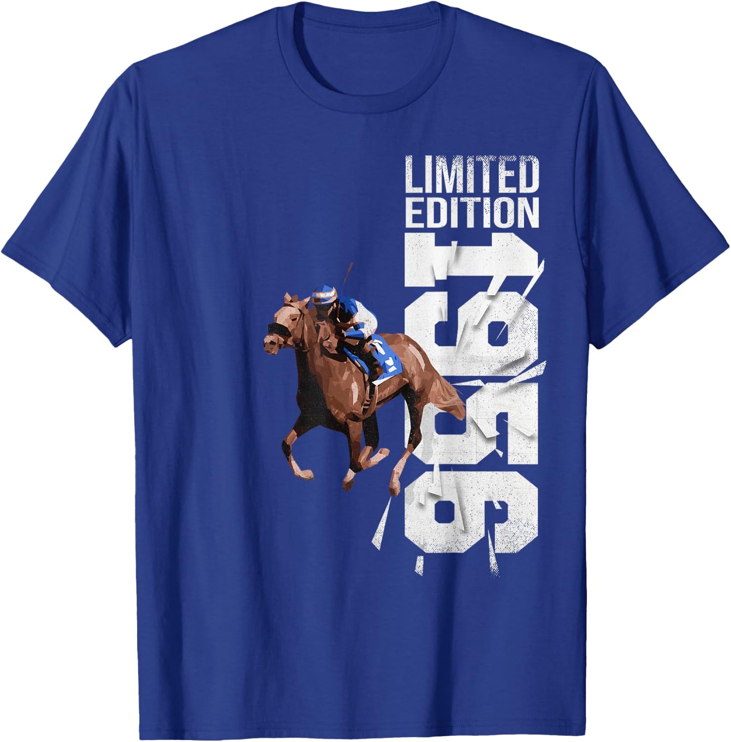 Jockey-Cheval-Course Vintage 1956 Anniversaire Cheval T-Shirt - T-Shirt | Royal