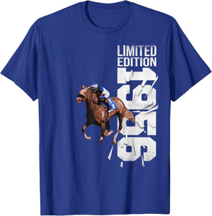 Jockey-Cheval-Course Vintage 1956 Anniversaire Cheval T-Shirt - T-Shirt | Royal