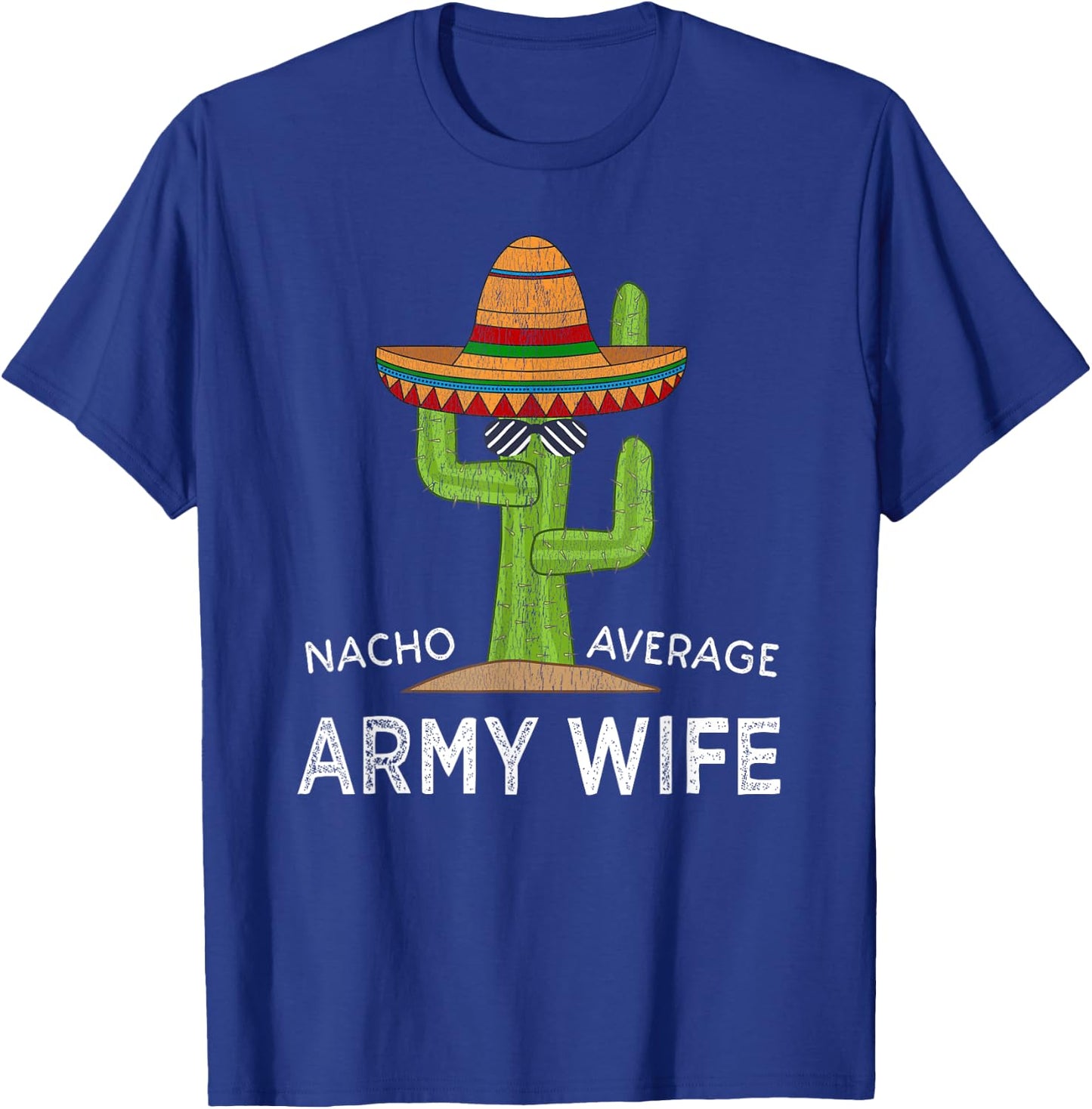Funny Military Spouse Proud Army Wife T-Shirt - T-Shirt | Royal