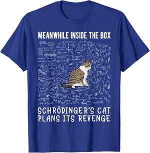Meanwhile Inside The Box Cat De Schrödinger Vengeance T-Shirt - T-Shirt | Royal