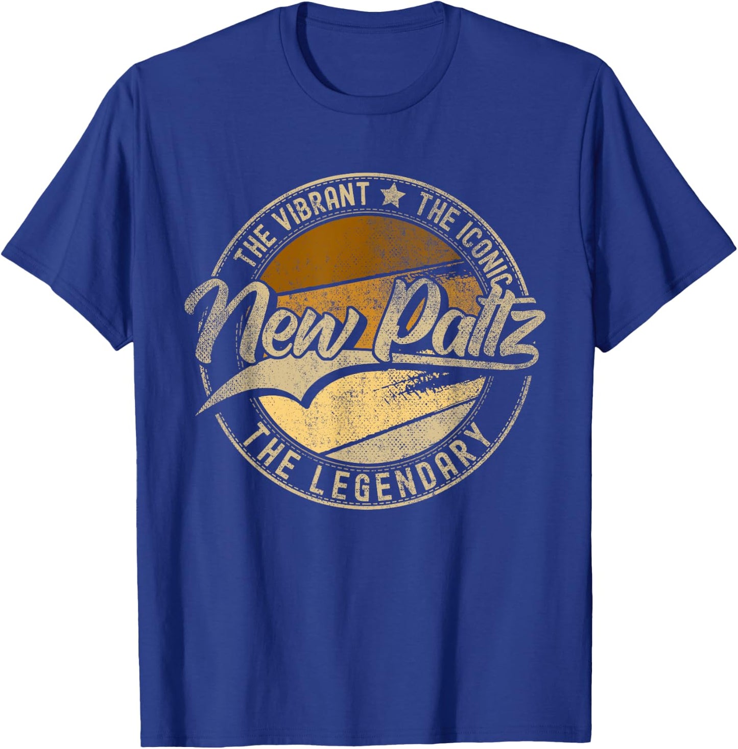 New Paltz NY | New York | Vintage Distressed T-Shirt - T-Shirt | Royal