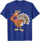 Thanksgiving Turkey Women Girl Leopard Autumn Fall Season T-Shirt - T-Shirt | Royal