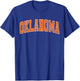 Oklahoma State Retro Orange Varsity Vintage Text T-Shirt - T-Shirt | Royal