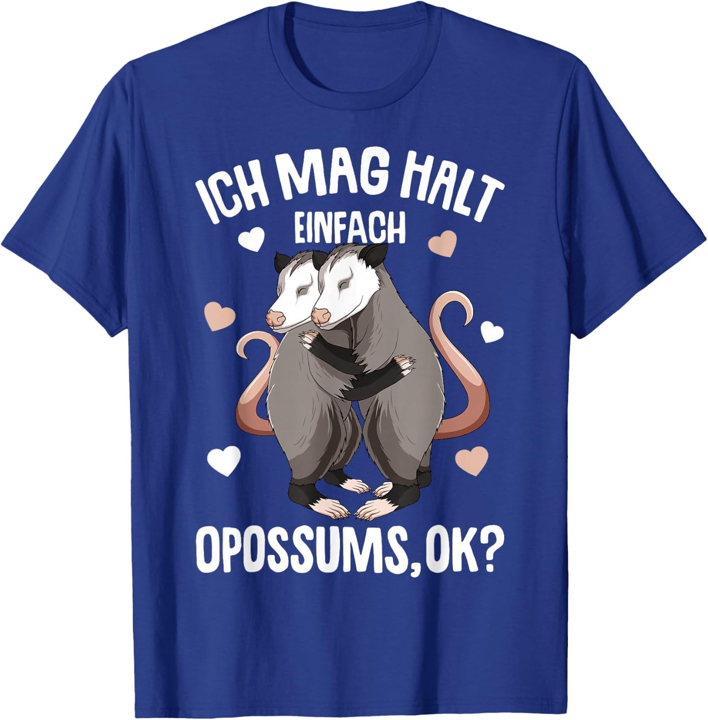Ich mag halt Opossums Girls Kids Women's Opossum , black, s T-Shirt - T-Shirt | Royal