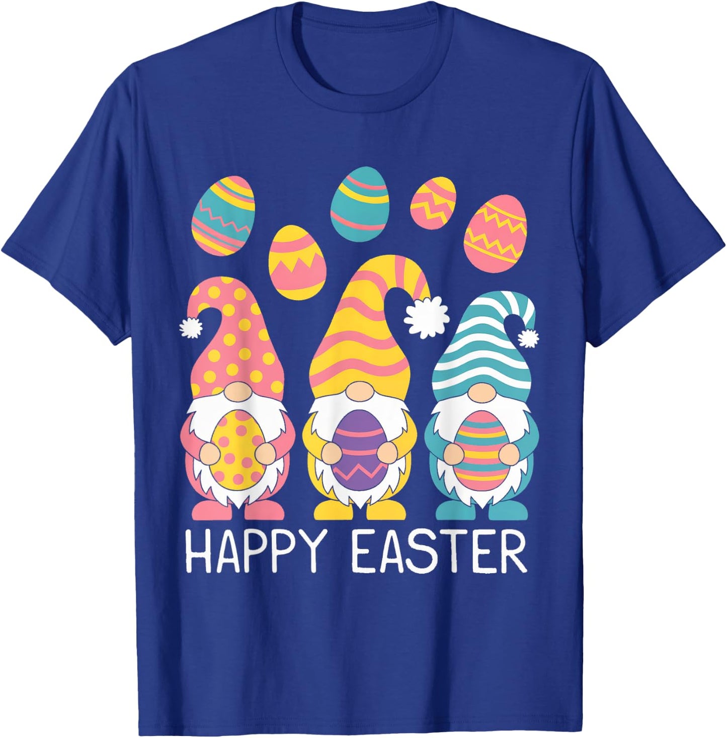 Gnomies Easter Shirts Girls Kids Eggs Gnomes T-Shirt - T-Shirt | Royal