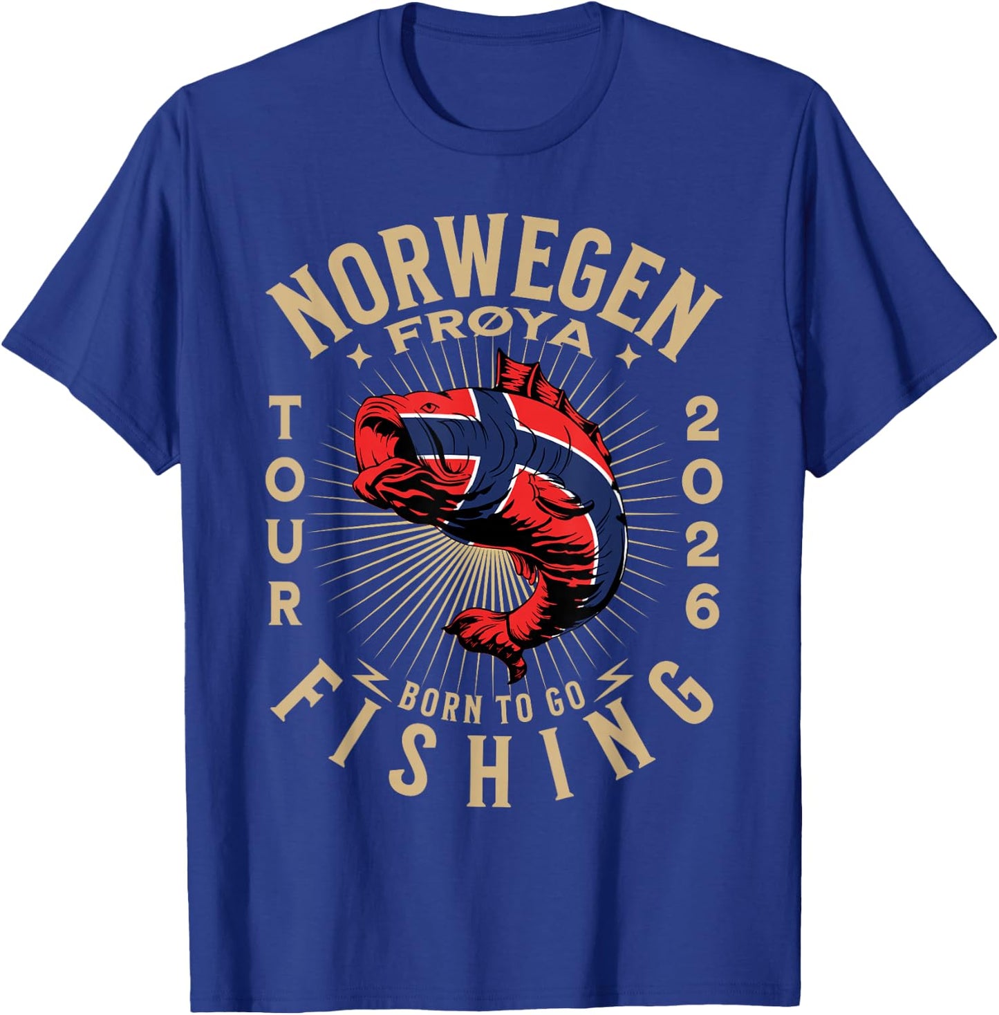 Frøya Fishing Tour Norway 2026 , black T-Shirt - T-Shirt | Royal