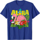 Aloha Hawaiian-Shirt Kids Girl Women Flamingo Hawaii T-Shirt - T-Shirt | Royal