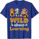 Wild About Learning Teacher Appreciation Back To School Kids T-Shirt - T-Shirt | Royal