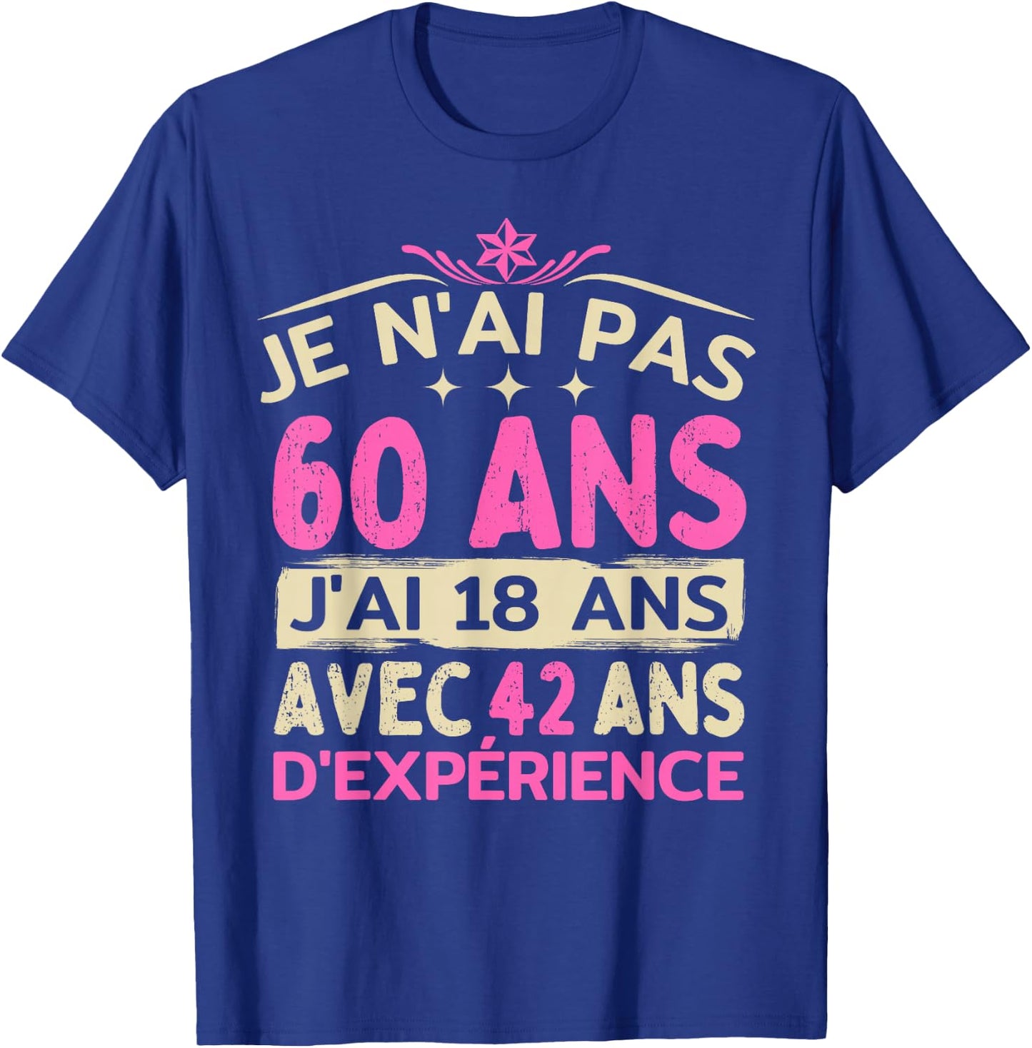 60 years old woman 1964 funny birthday gift i dont have 60 t shirt, Black T-Shirt - T-Shirt | Royal