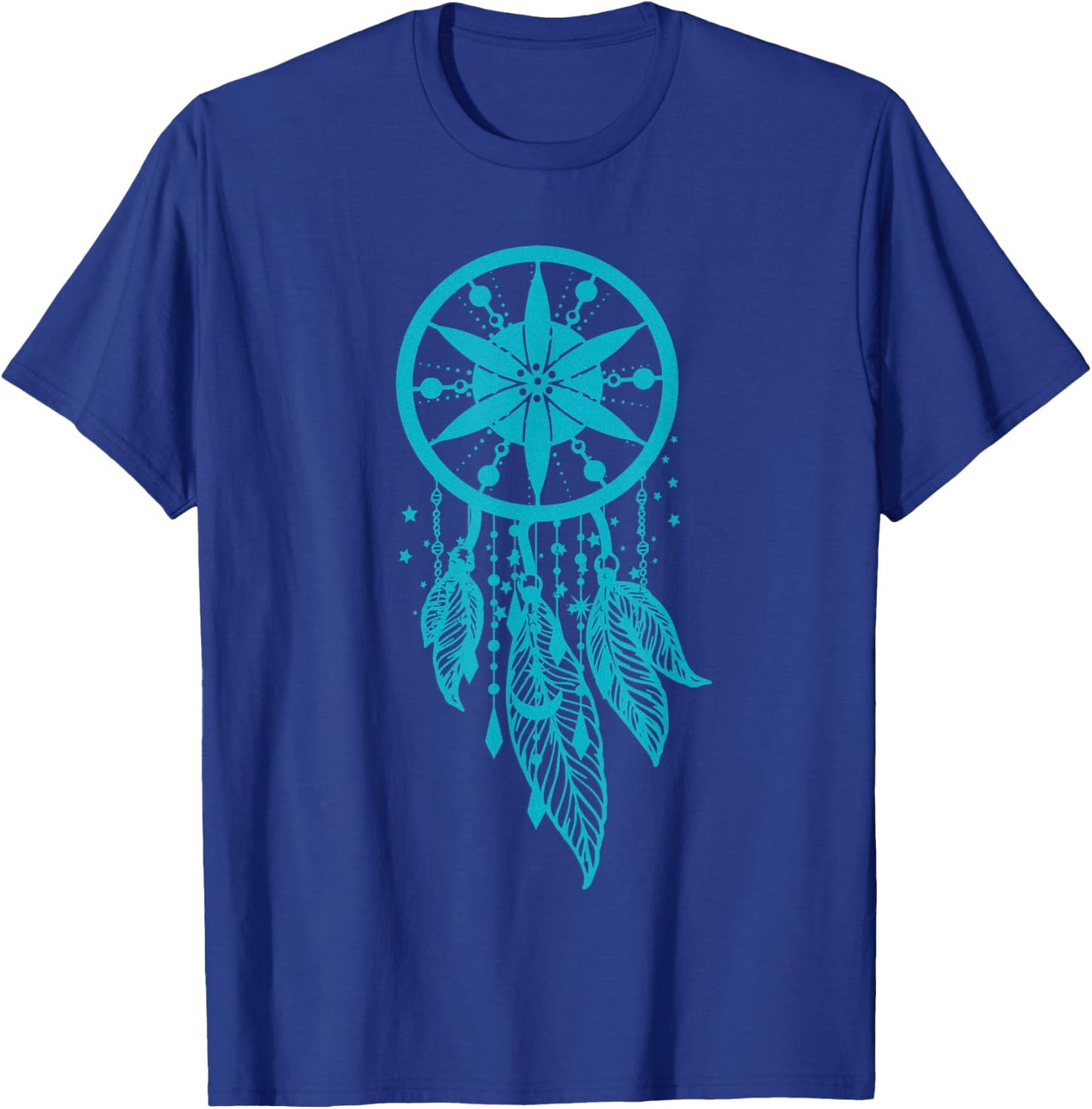 Teal dream catcher moon boho style dream catcher T-Shirt - T-Shirt | Royal