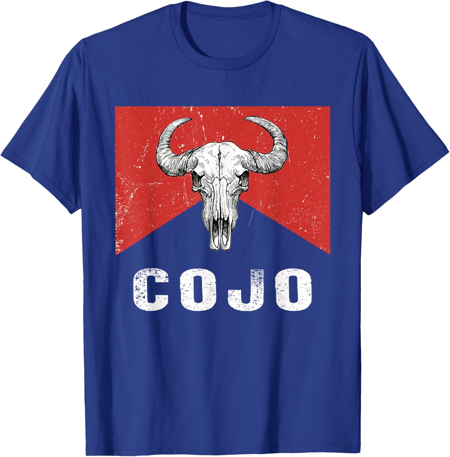 Retro Cojo Johnson Bull Skull Music Country 70s Cowboy Boots T-Shirt - T-Shirt | Royal