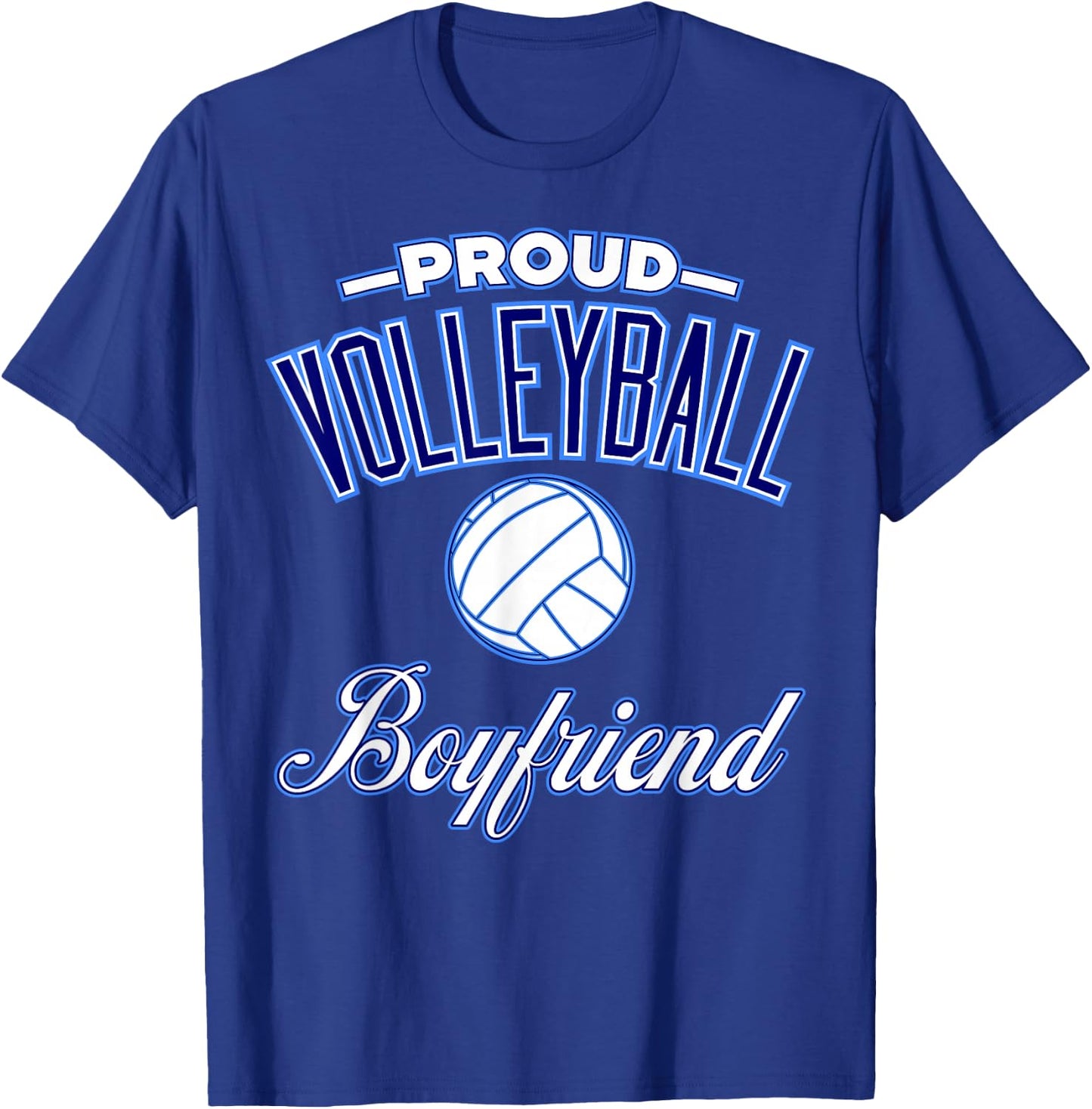 Volleyball Boyfriend Shirt T-Shirt - T-Shirt | Royal