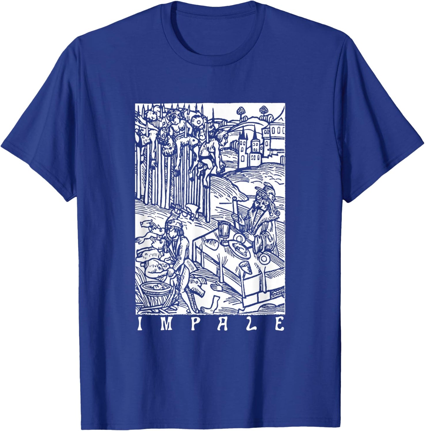 Impale Vlad Tepes Vintage Antik Makaber T-Shirt - T-Shirt | Royal