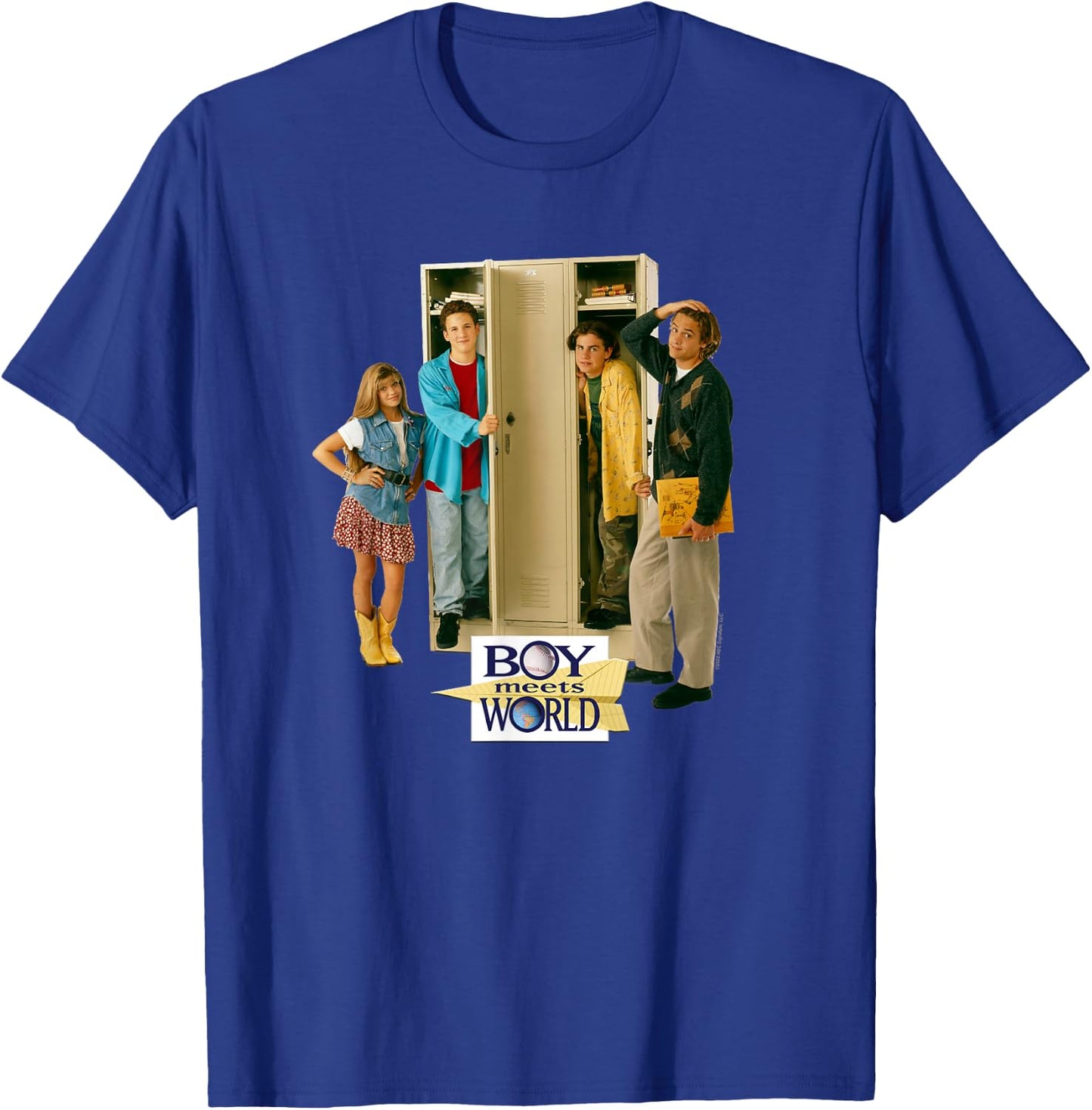 Boy Meets World Cast at Lockers T-Shirt - T-Shirt | Royal