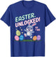 Easter Shirts for Boys Kids Gaming Games Eggs Bunny Rabbit T-Shirt - T-Shirt | Royal