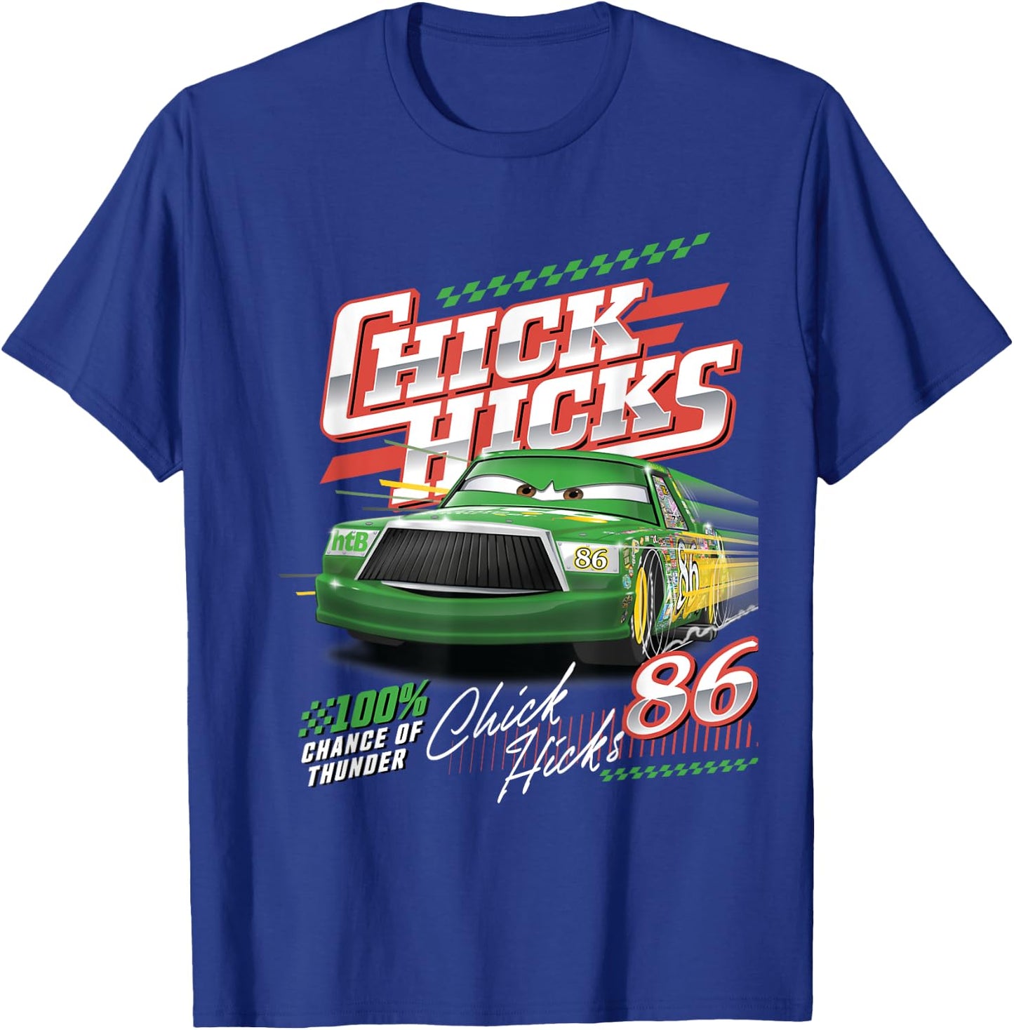 Car Chick Hicks Chance Of Thunder T-Shirt - T-Shirt | Royal