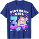 3rd Birthday Girl 3 Years, Mermaid, Number 3 T-Shirt - T-Shirt | Royal