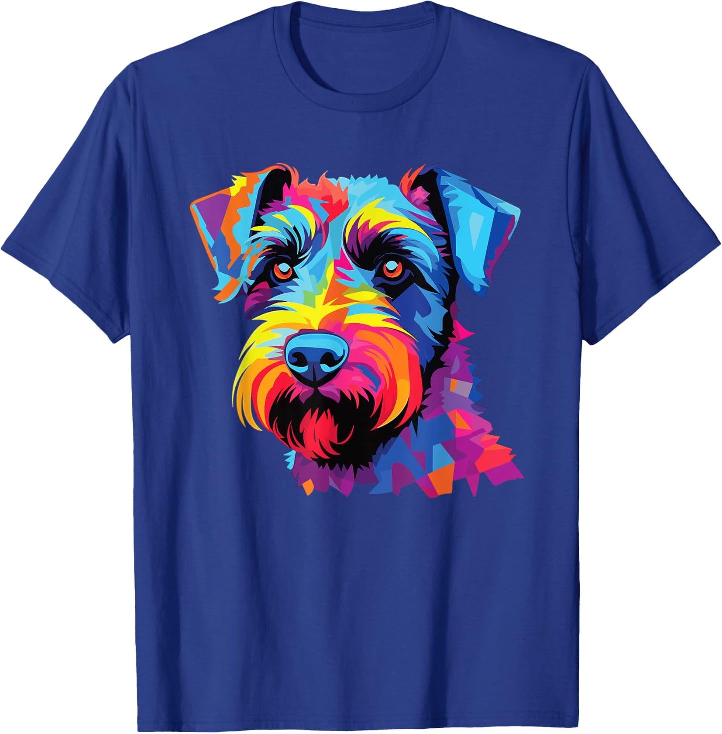 Watercolor Colorful Cesky Terrier Dogs T-Shirt - T-Shirt | Royal