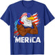Merica Freedom American USA Eagle Patriotic 4th of July T-Shirt - T-Shirt | Royal