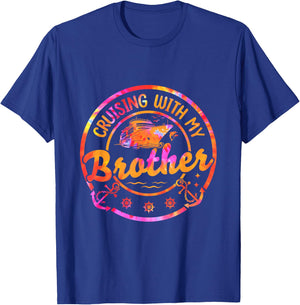 Cruise Vacation Matching Siblings Cruising with My Brother T-Shirt - T-Shirt | Royal