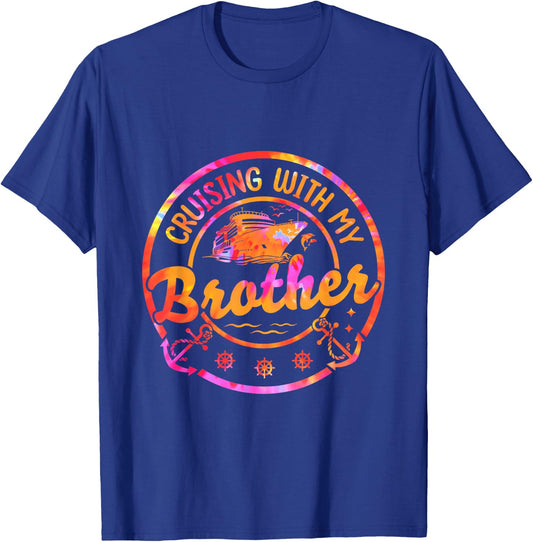 Cruise Vacation Matching Siblings Cruising with My Brother T-Shirt - T-Shirt | Royal