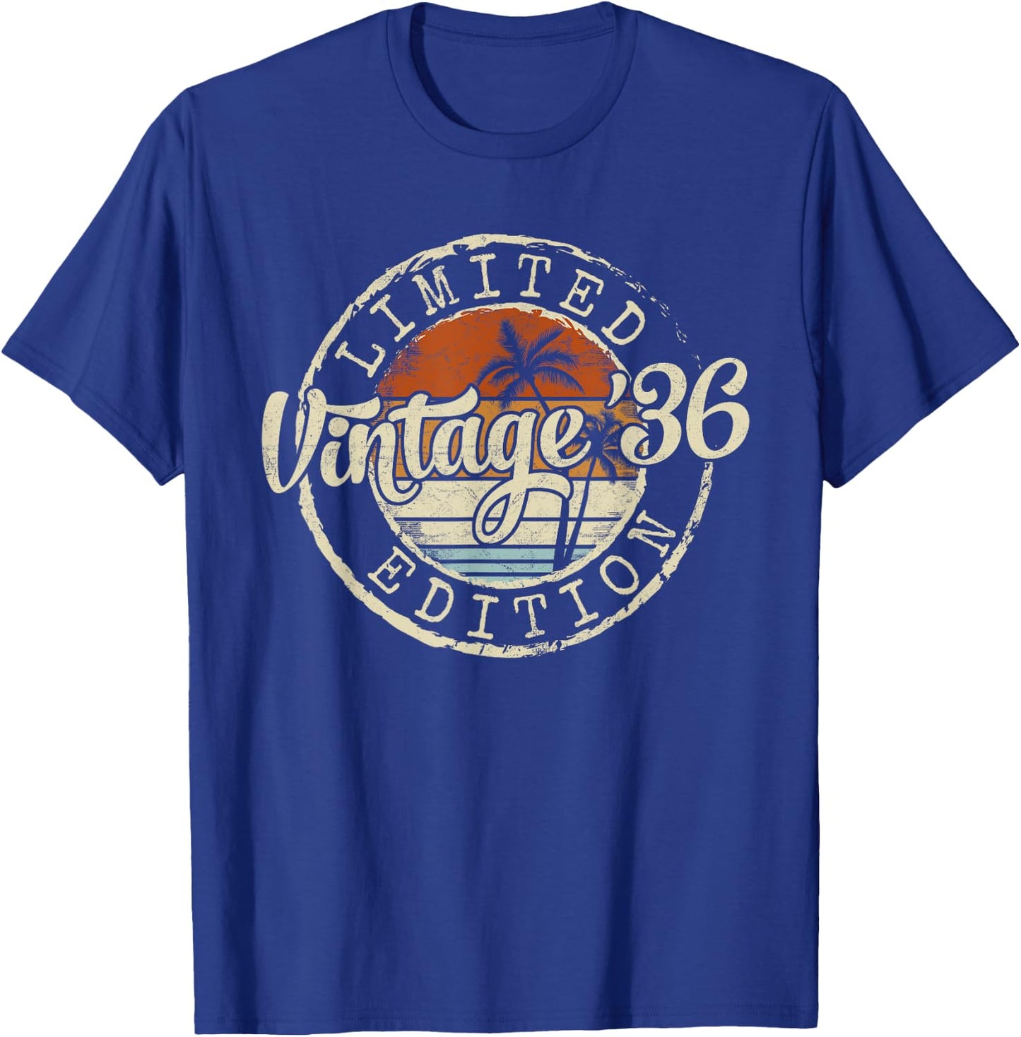 Vintage 1936 89th Birthday Gifts Women 89 Year Old T-Shirt - T-Shirt | Royal