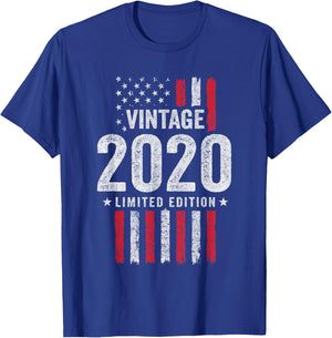 2020 Birthday - Born in 2020 - Limited Edition Vintage 2020 T-Shirt - T-Shirt | Royal