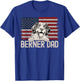 Best Dog Dad Ever American Flag - Berner Dad T-Shirt - T-Shirt | Royal