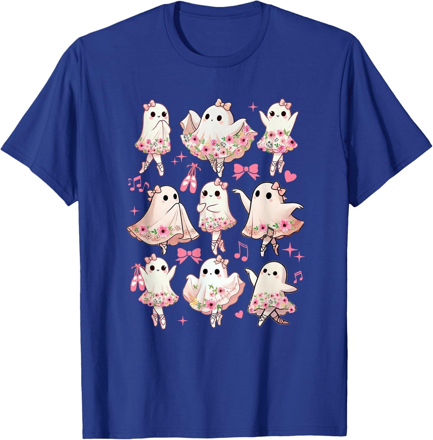 Ballet Ghost Ballet Dancer Spooky Dance Halloween Teacher T-Shirt - T-Shirt | Royal