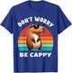 Capybara Capybara Rodent Dont Be Worry Be Capy Retro Funny Capybara , Black, S T-Shirt - T-Shirt | Royal