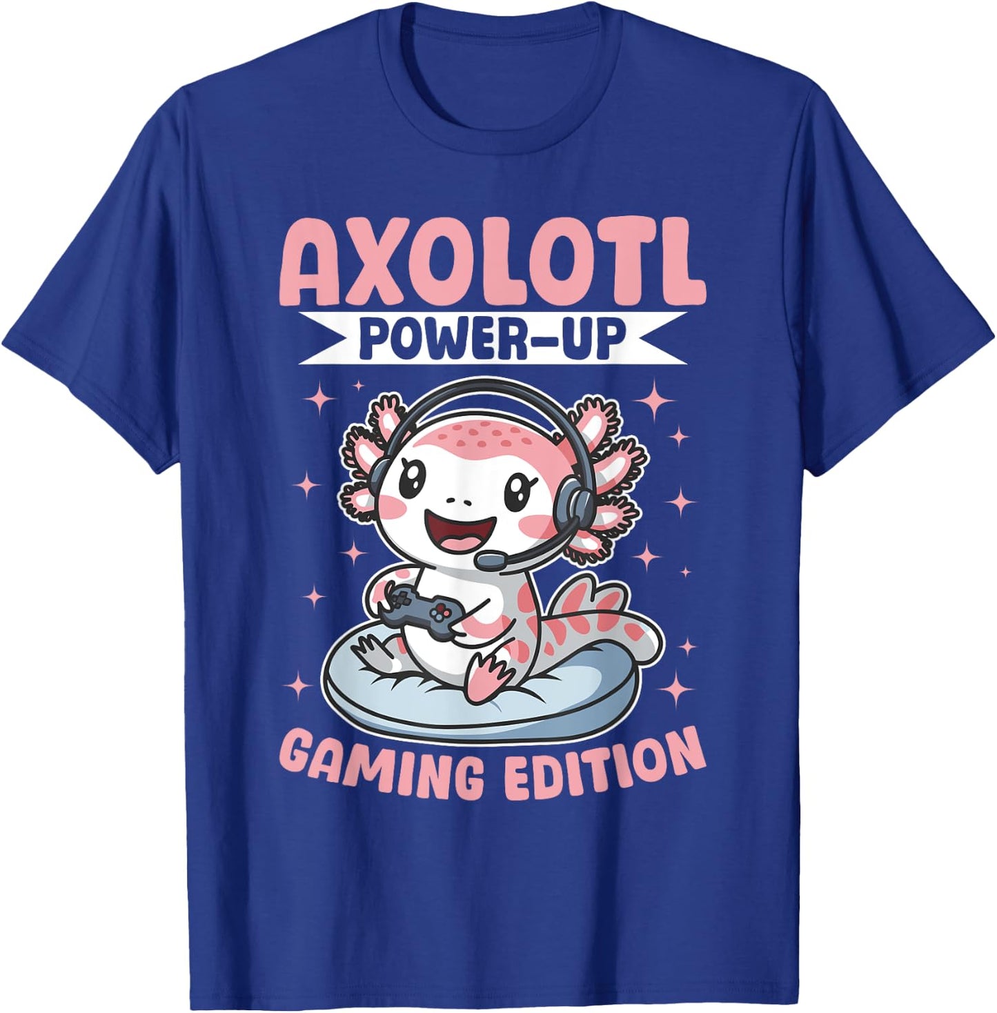 Funny Axolotl Gamer Gaming Kawaii Axolotl Loot Box Surprise T-Shirt - T-Shirt | Royal