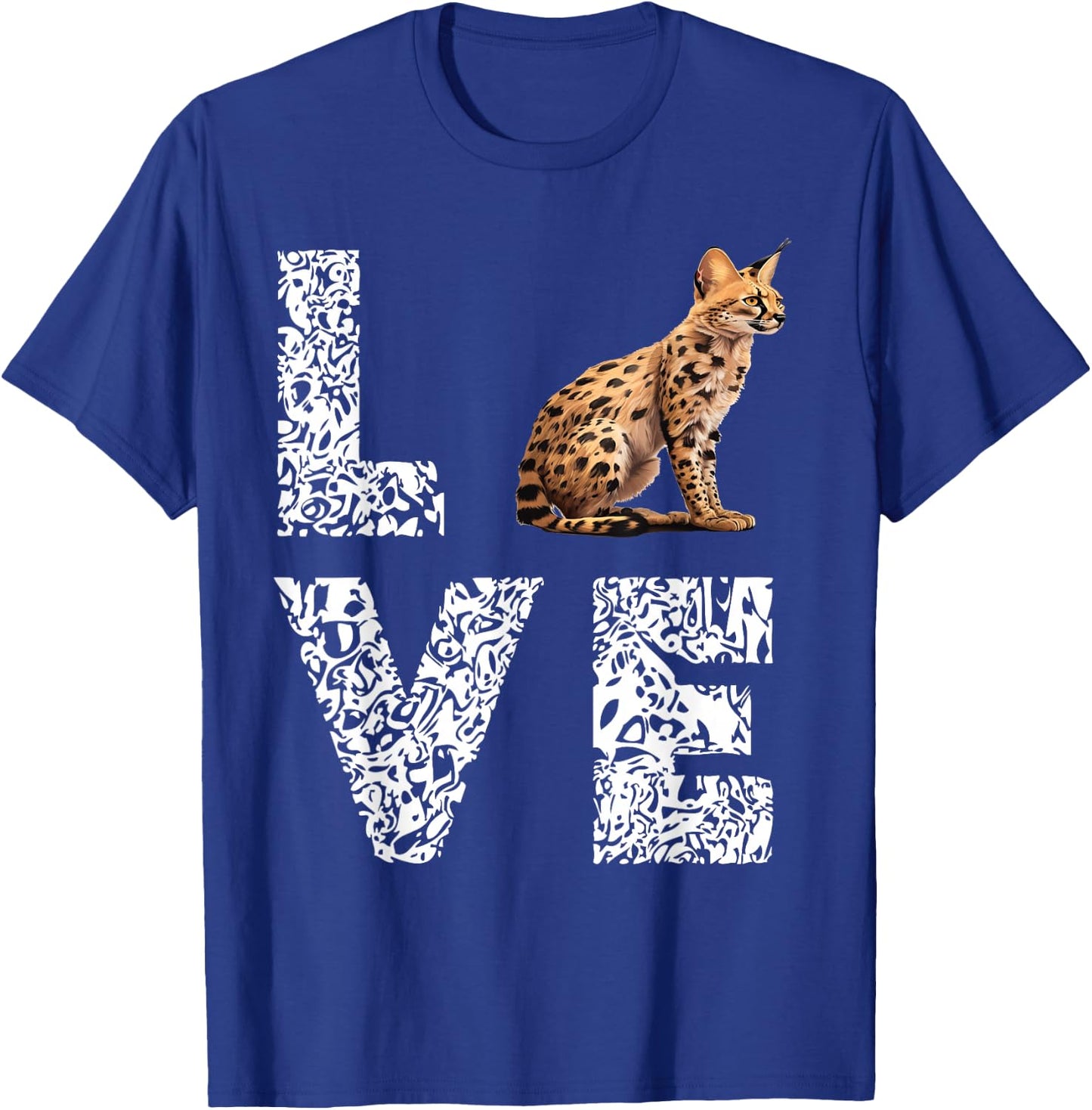 Serval Love Leopard African Wildcat Serval Cat Wild Cat T-Shirt - T-Shirt | Royal