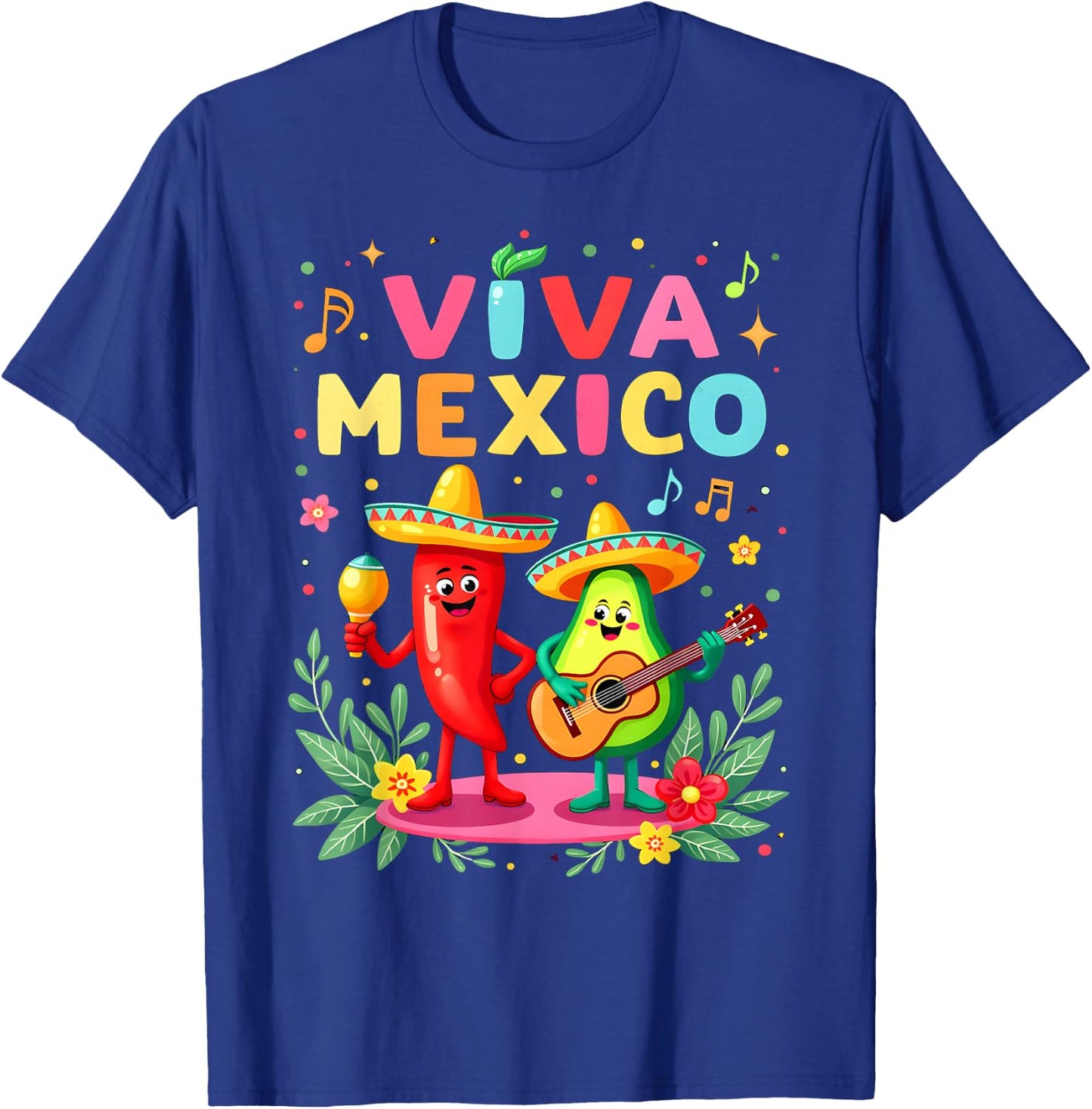 Viva Mexico Mexican Independence Day Kids Dance Mexican T-Shirt - T-Shirt | Royal