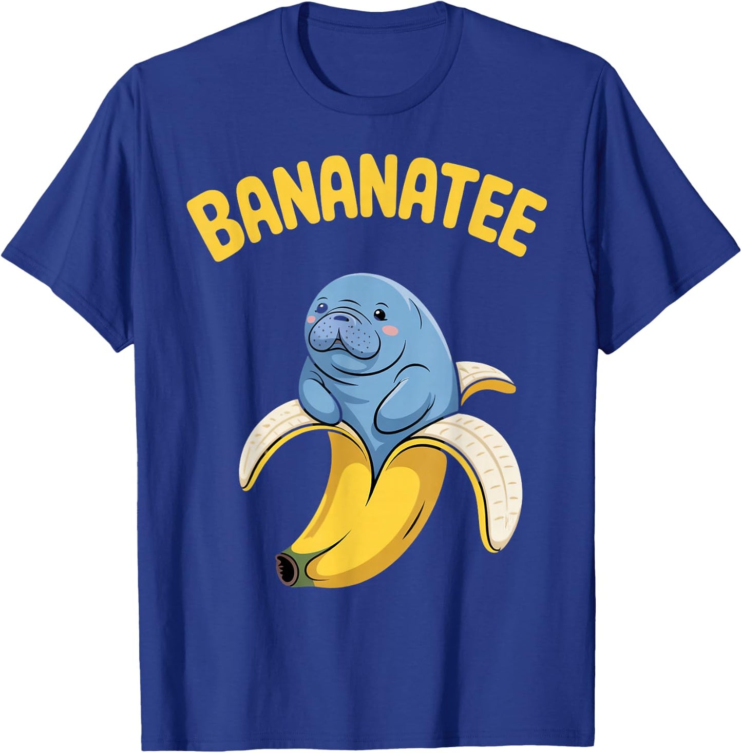 Bananatee Banana Manatees Sea Animal Sea Cow Manatee T-Shirt - T-Shirt | Royal