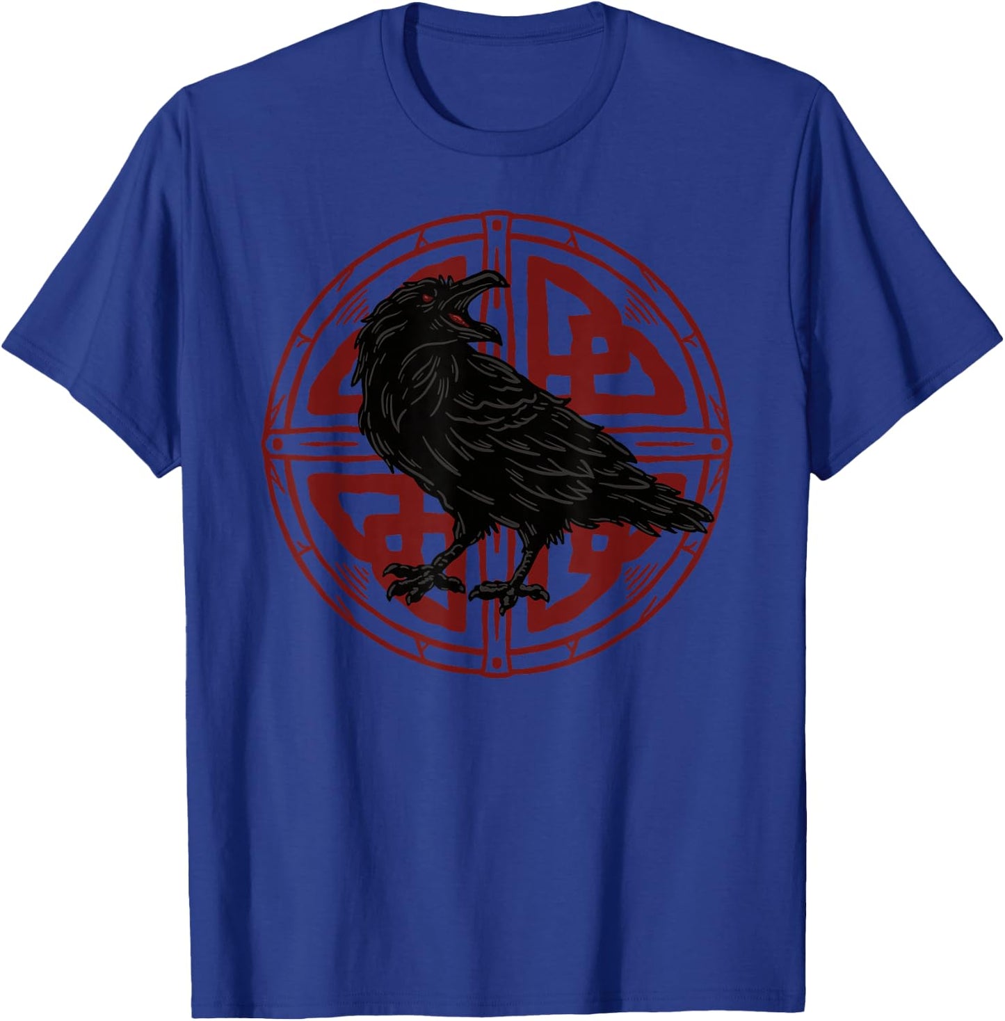 Crow Odin Raven Celtic Rune Viking T-Shirt - T-Shirt | Royal
